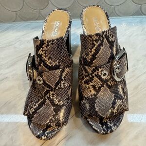 Michael Kors Snake Print Women's Mules
